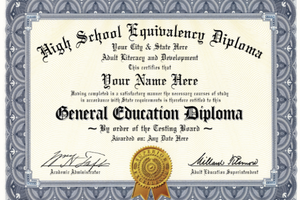 fake GED diploma